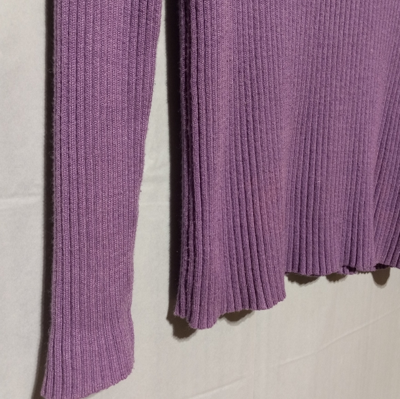 Croft & Barrow EUC Lavender Cowl Neck Sweater, Size Large, Super Soft - Picture 4 of 7